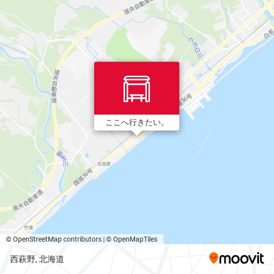 西萩野地図