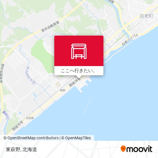 東萩野地図