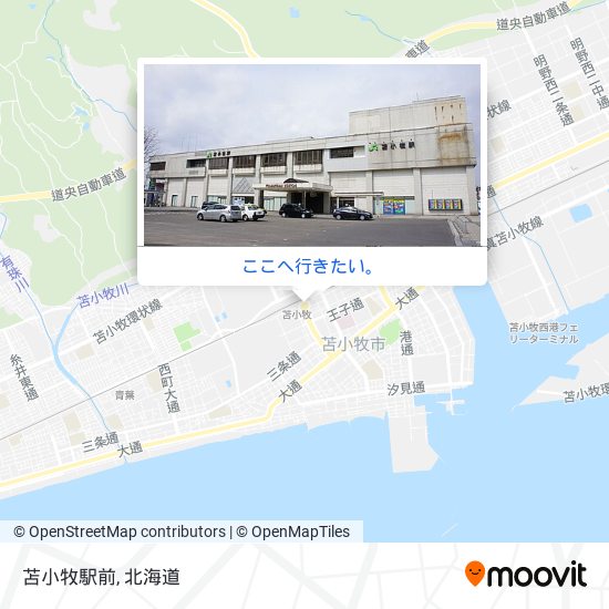 苫小牧駅前地図