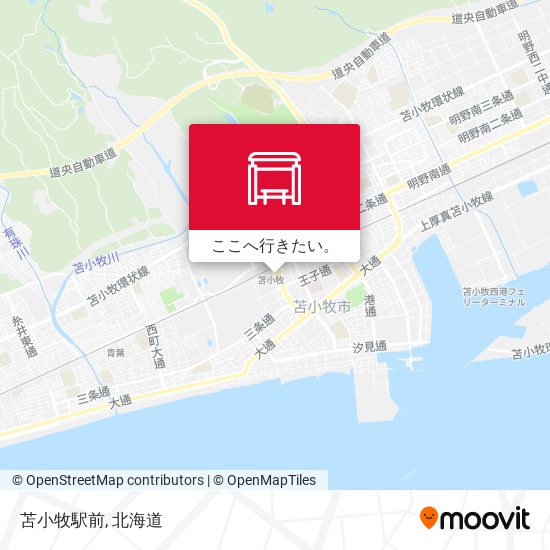 苫小牧駅前地図