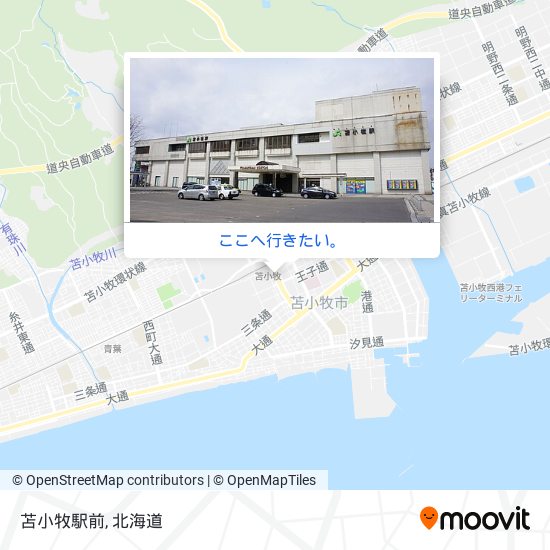 苫小牧駅前地図