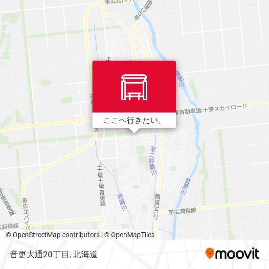 音更大通20丁目地図