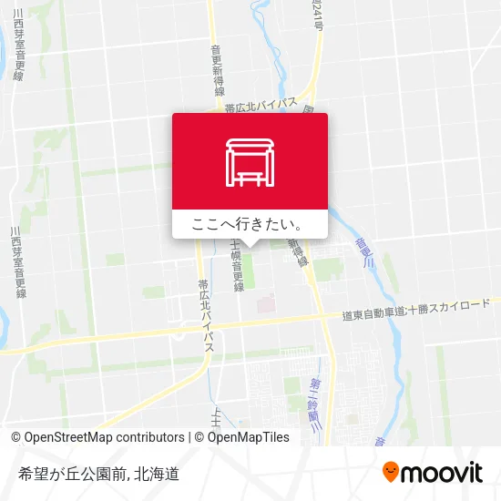 希望が丘公園前地図