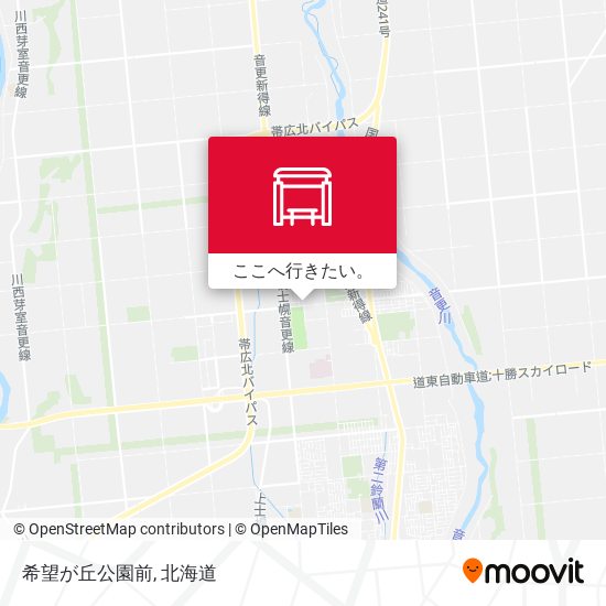 希望が丘公園前地図