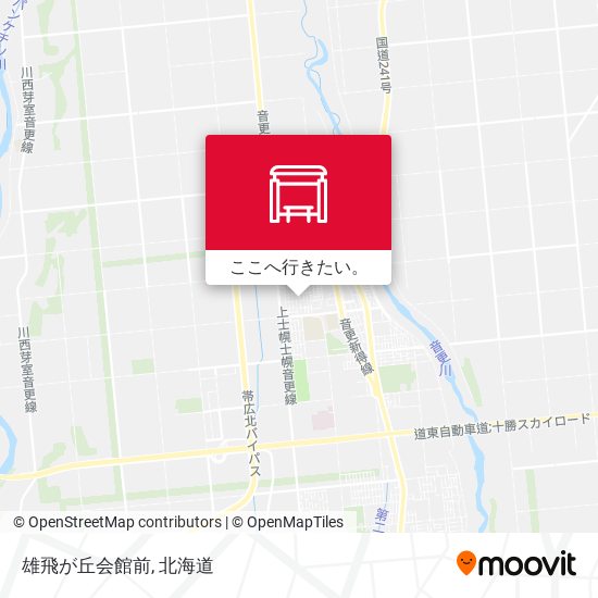 雄飛が丘会館前地図
