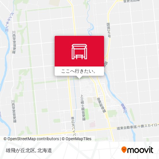 雄飛が丘北区地図