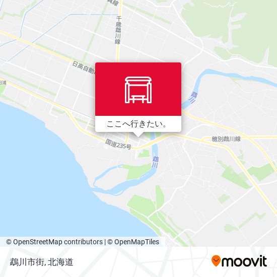 鵡川市街地図