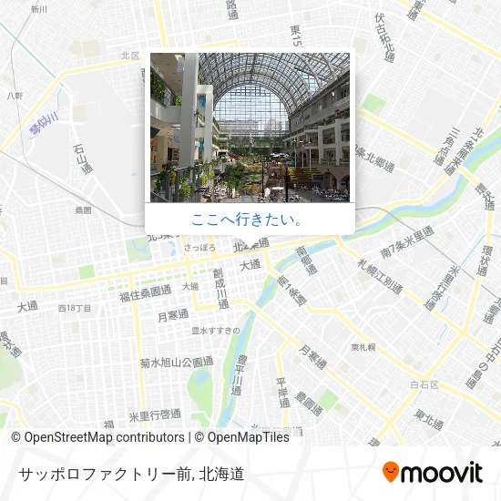サッポロファクトリー前地図