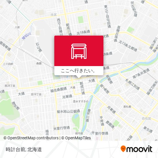 時計台前地図