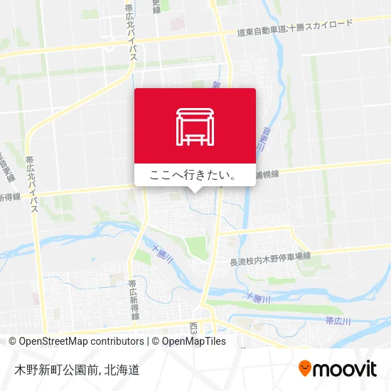 木野新町公園前地図