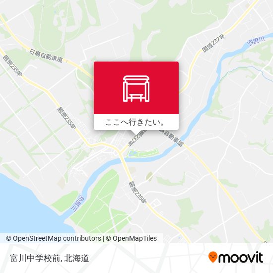 富川中学校前地図