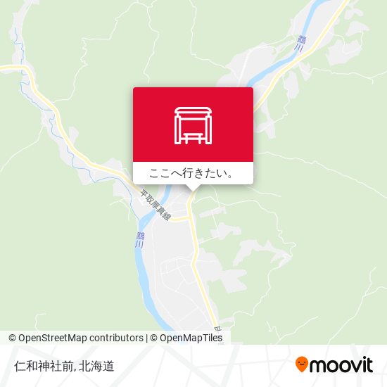 仁和神社前地図