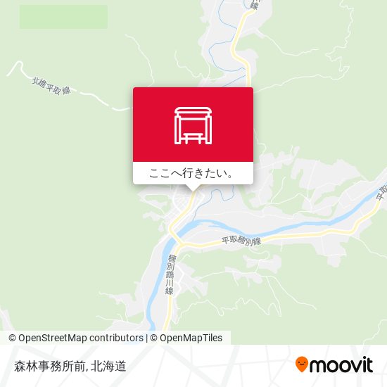 森林事務所前地図