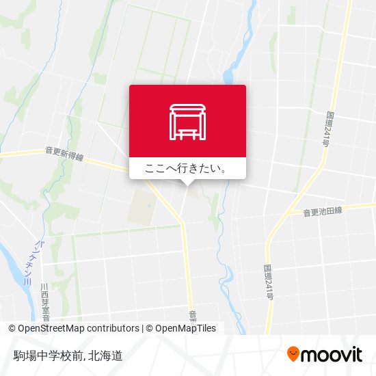 駒場中学校前地図