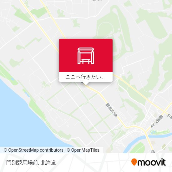 門別競馬場前地図