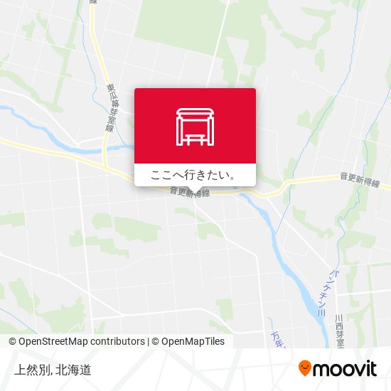 上然別地図