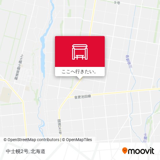 中士幌2号地図