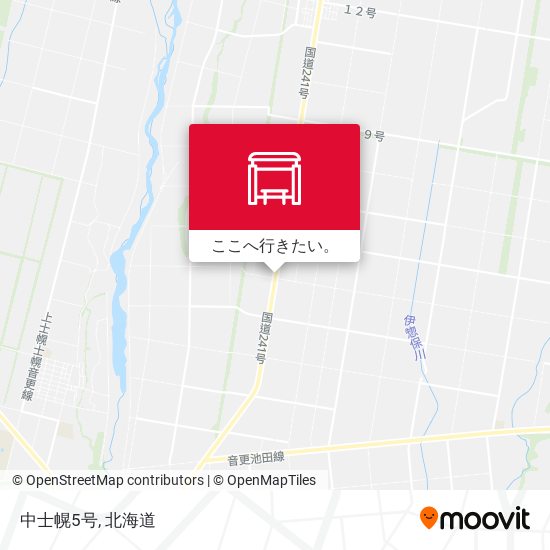 中士幌5号地図