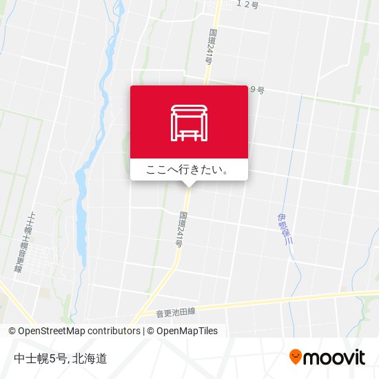 中士幌5号地図