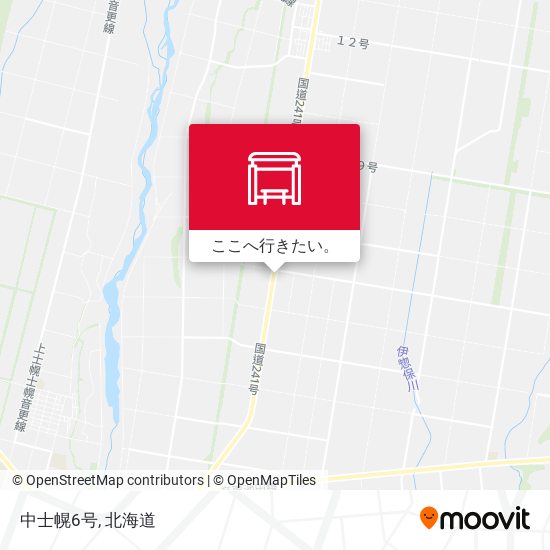 中士幌6号地図
