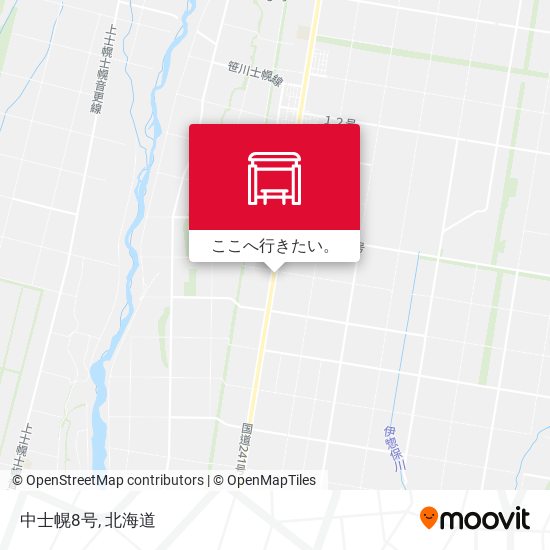 中士幌8号地図