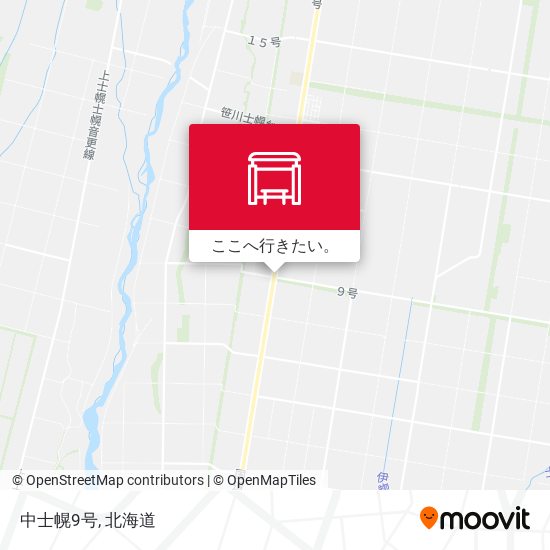 中士幌9号地図