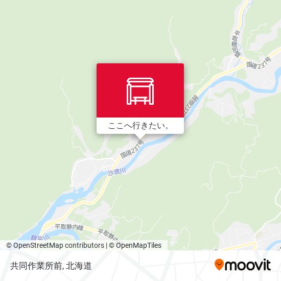 共同作業所前地図