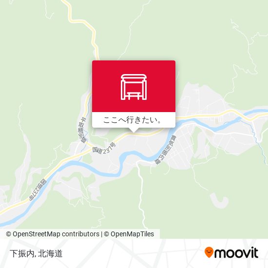 下振内地図
