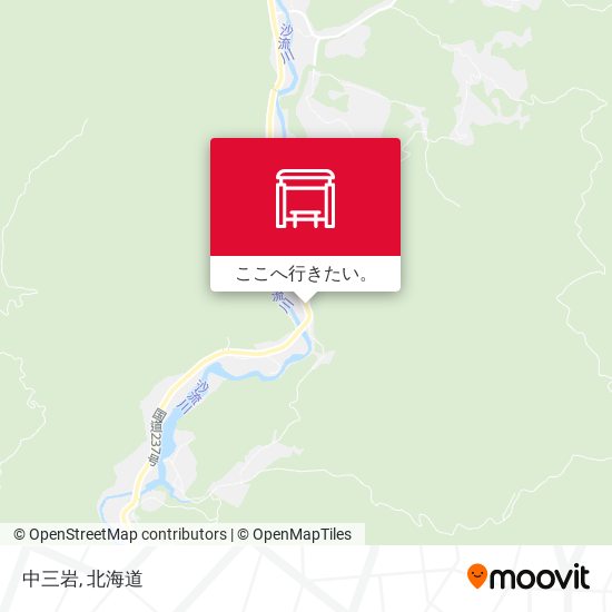 中三岩地図