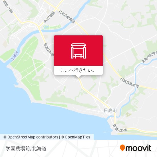 学園農場前地図