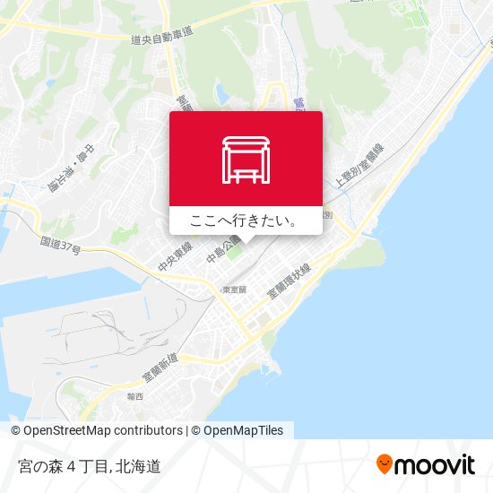 宮の森４丁目地図