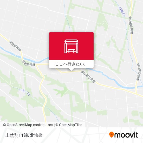 上然別11線地図