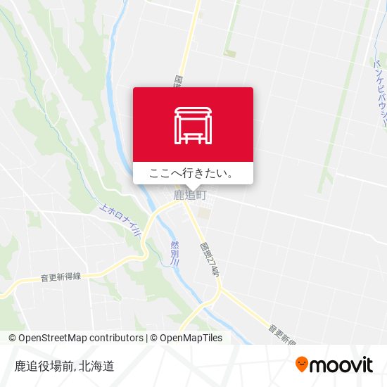 鹿追役場前地図