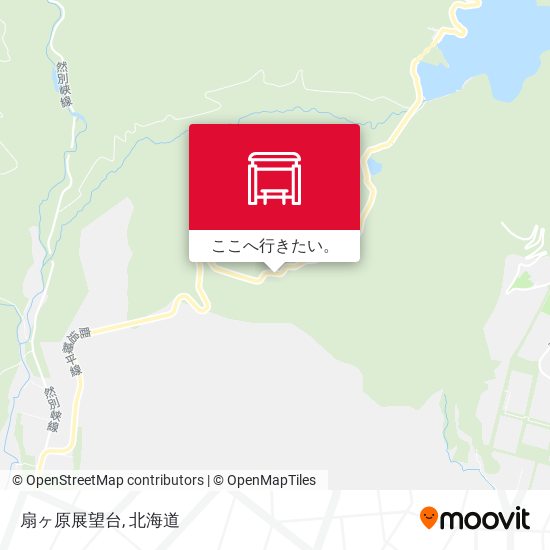 扇ヶ原展望台地図