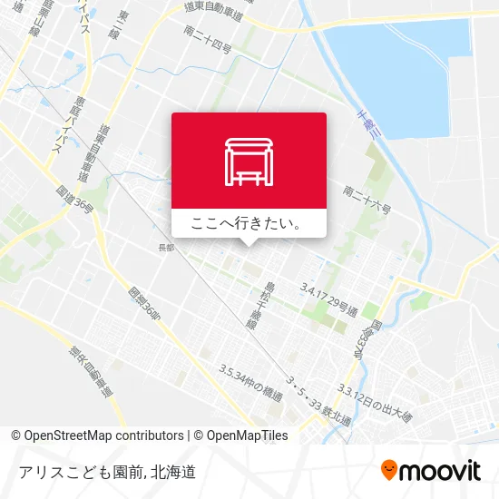 アリスこども園前地図