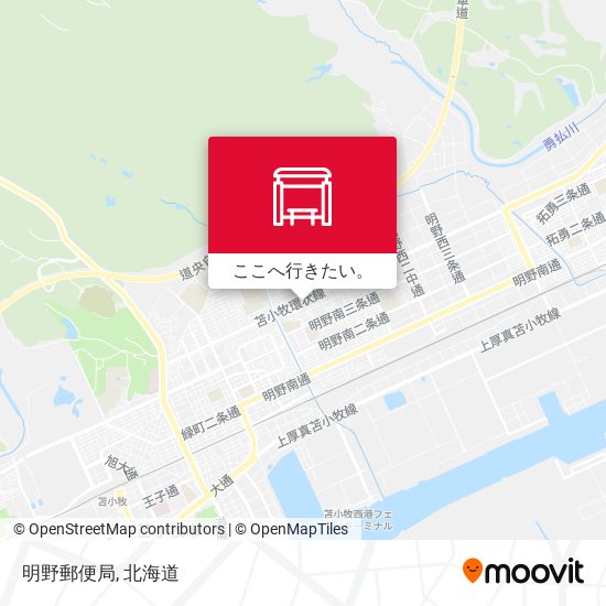 明野郵便局地図