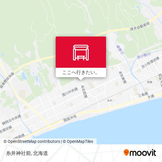 糸井神社前地図
