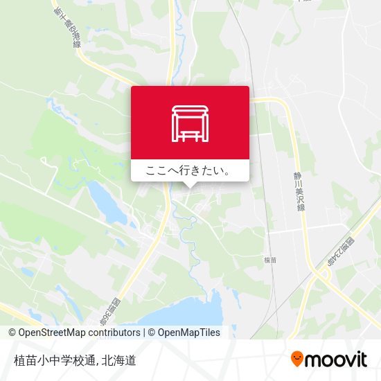 植苗小中学校通地図