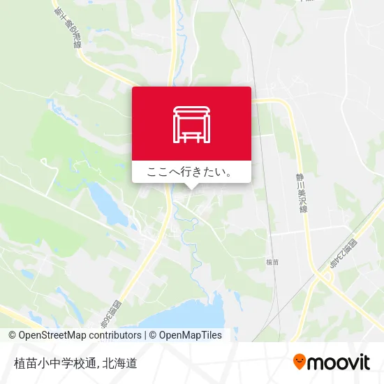 植苗小中学校通地図