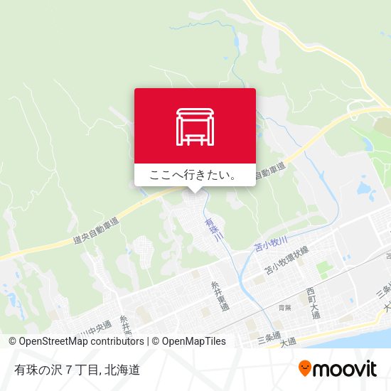 有珠の沢７丁目地図
