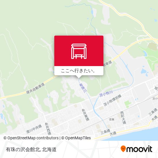有珠の沢会館北地図