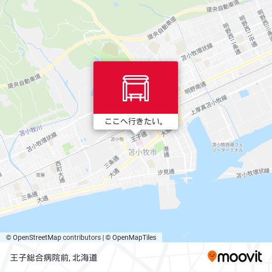 王子総合病院前地図