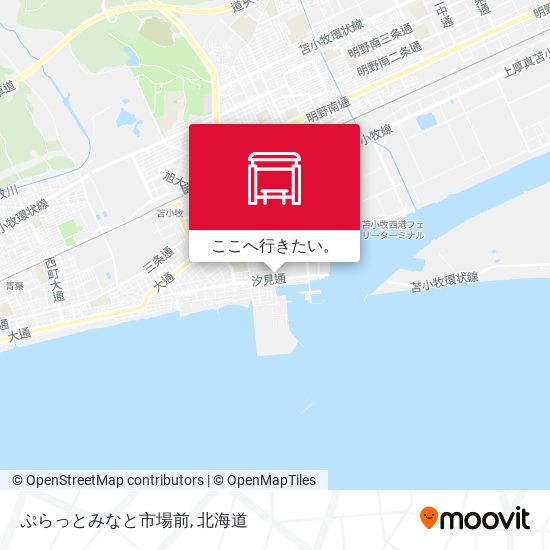 ぷらっとみなと市場前地図