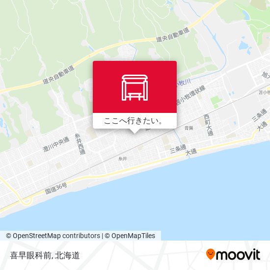 喜早眼科前地図