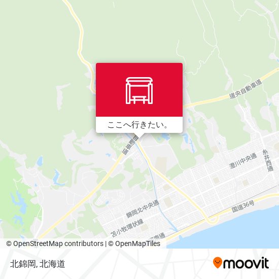 北錦岡地図
