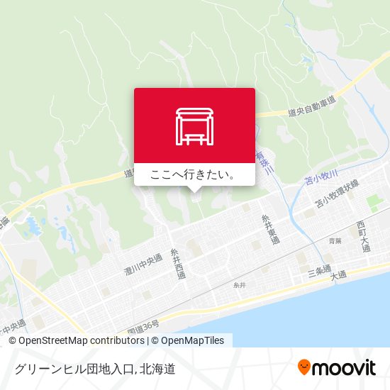 グリーンヒル団地入口地図
