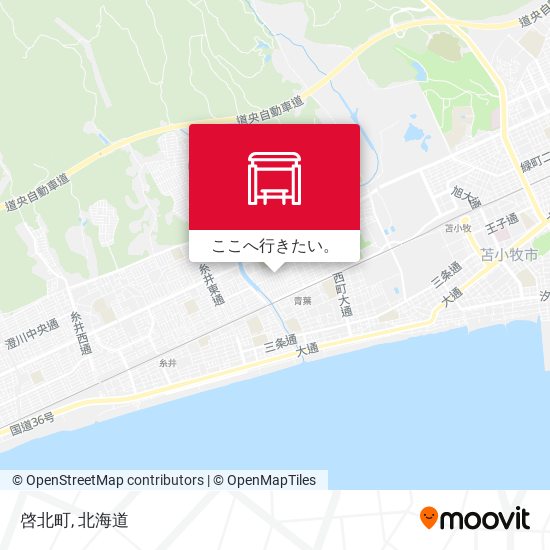 啓北町地図