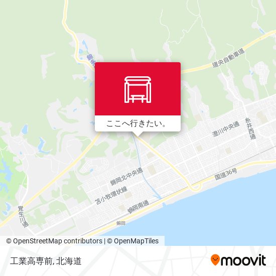 工業高専前地図