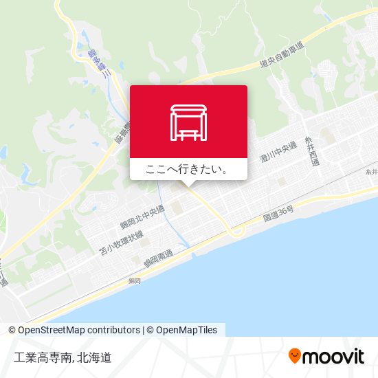 工業高専南地図