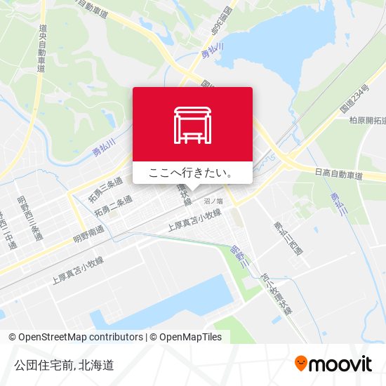 公団住宅前地図